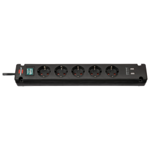 مشترك كمبيوتر كهرباء 5 فتحة 3متر كود 1150660315 + 2 USB