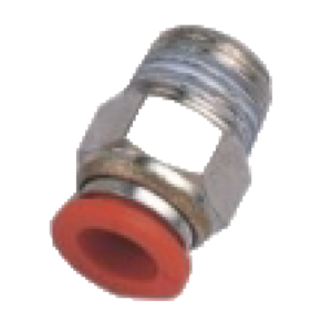 وصلة دكر 1/4" * وصلة احمر خرطوم 8 مم PU SPC08-02