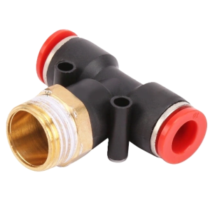 مشترك T خرطوم PU وصلة 8 مم * 8 مم* دكر 1/4" SPB08-02