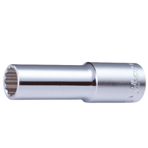لقمة 1/2" مشرشرة طويلة كروم مقاس 10مم 4302M10