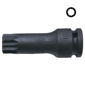 لقمة 1/2" أسود تصادمية النكية مشرشر XZN06 84018-3M06