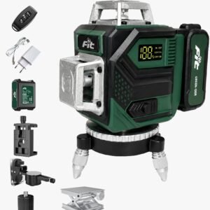 ميزان ليزر 12 خط أخضر ( 2 بطارية / شاحن / ريموت) GREEN-120R
